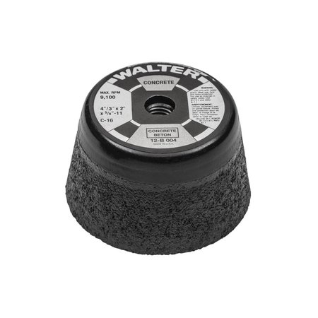WALTER SURFACE TECHNOLOGIES 4 in. Hp Cup Wheel For Concrete 12B004